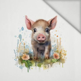 WATERCOLOR PIGGY - panel (60cm x 50cm) lycra 300g