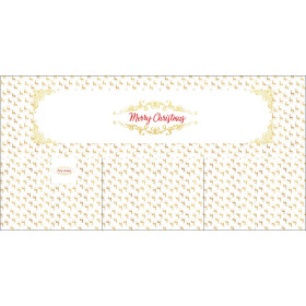 NAPKINS AND RUNNER - MERRY CHRISTMAS / reindeer - sewing set