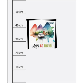 LET'S GO TRAVEL - PANEL (60cm x 50cm) SINGLE JERSEY