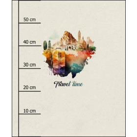 TRAVEL TIME PAT. 1 - PANEL (60cm x 50cm) SINGLE JERSEY