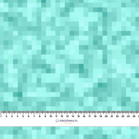 PIXELS pat. 2 / aqua - softshell