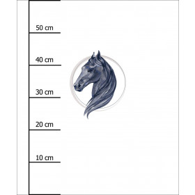 HORSE pat. 3 - PANEL (60cm x 50cm) SINGLE JERSEY