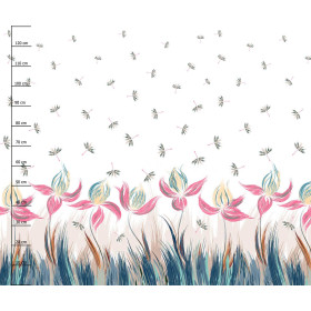 FLOWERS (pattern no. 4) / white - dress panel 