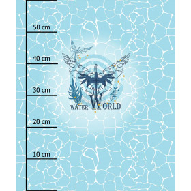 WATER WORLD  / aqua - panel (60cm x 50cm)