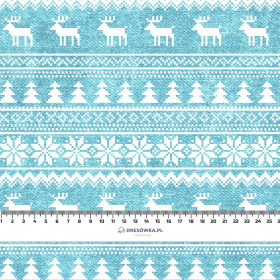 REINDEERS PAT. 2 / ACID WASH SEA BLUE - light brushed knitwear