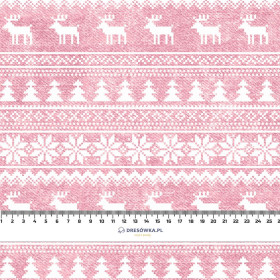 REINDEERS PAT. 2 / ACID WASH ROSE QUARTZ - Cotton woven fabric