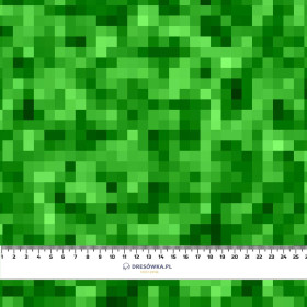 PIXELS pat. 2 / green - quick-drying woven fabric