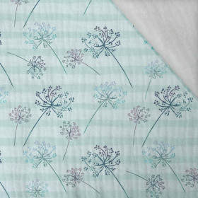 DANDELIONS / STRIPES (DRAGONFLIES AND DANDELIONS) - Cotton muslin