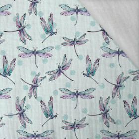 DRAGONFLIES pat. 2 (DRAGONFLIES AND DANDELIONS) - Cotton muslin