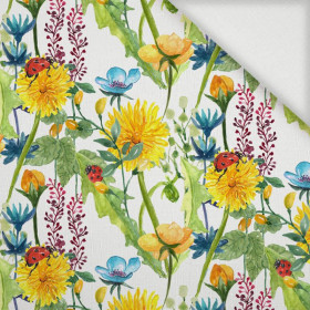 LADYBIRDS IN THE MEADOW (IN THE MEADOW) - Woven Fabric for tablecloths