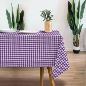 PURPLE HOUNDSTOOTH / WHITE