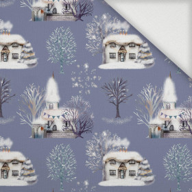 WINTER HOUSES (WINTER IN PARK) - Woven Fabric for tablecloths