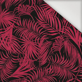 PALM LEAVES pat. 4 / viva magenta - Nylon fabric PUMI