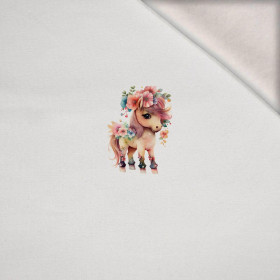 BABY PONY -  PANEL (60cm x 50cm) brushed knitwear with elastane ITY