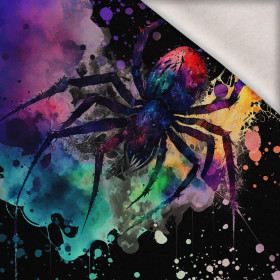 WATERCOLOR SPIDER -  PANEL (60cm x 50cm) brushed knitwear with elastane ITY