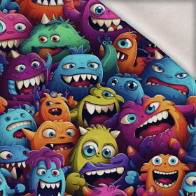 CRAZY MONSTERS PAT. 1 - brushed knitwear with elastane ITY