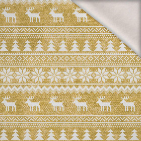 REINDEERS PAT. 2 / ACID WASH GOLD  - brushed knitwear with elastane ITY