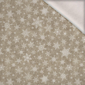 SNOWFLAKES PAT. 2 / ACID WASH BEIGE - brushed knitwear with elastane ITY