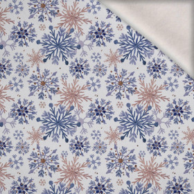 SNOWFLAKES (Very Peri) - brushed knitwear with elastane ITY