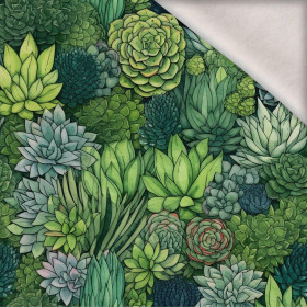 SUCCULENT PLANTS PAT. 5 - brushed knitwear with elastane ITY