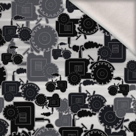 TRACTORS / gray - brushed knitwear with elastane ITY