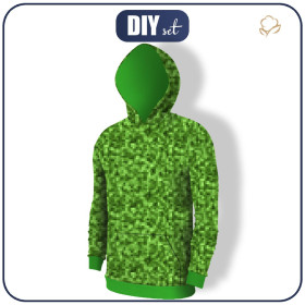 MEN’S HOODIE (COLORADO) - PIXELS pat. 2 / green - sewing set 