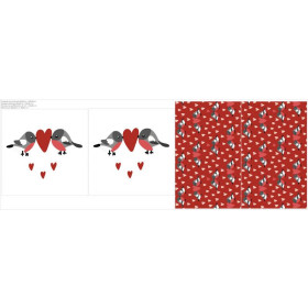 DECORATIVE PILOWS - BIRDS IN LOVE pat. 2