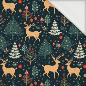 CHRISTMAS FOREST - looped knit fabric with elastane ITY