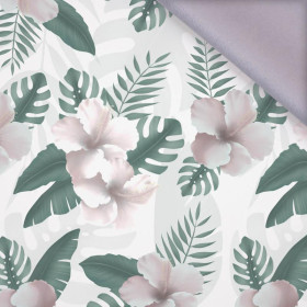 HIBISCUS Pat. 2 / white - softshell