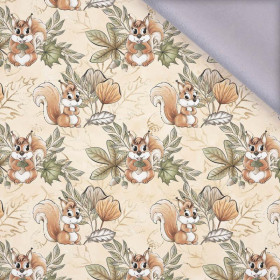 SQUIRRELS AND LEAVES pat. 1 (AUTUMN IN THE FOREST) - softshell