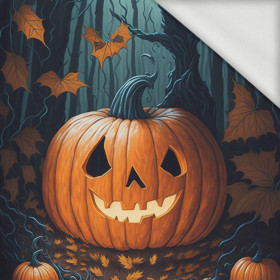 HALLOWEEN PUMPKIN - panel (75cm x 80cm) looped knit