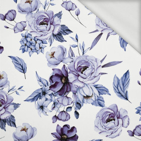 WATERCOLOR BOUQUET Pat. 2 (Very Peri) - looped knit fabric