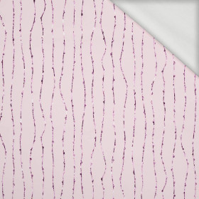 GLITTER DEW (DRAGONFLIES AND DANDELIONS) - looped knit fabric