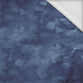 CAMOUFLAGE pat. 2 / dark blue - looped knit fabric