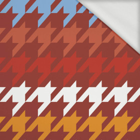 COLORFUL HOUNDSTOOTH (big) - looped knit fabric