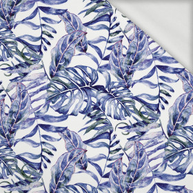 MINI LEAVES PAT. 3 (TROPICAL NATURE) (Very Peri) - looped knit fabric