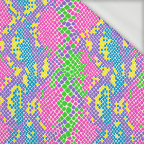 NEON SNAKE'S SKIN PAT.1  - looped knit fabric