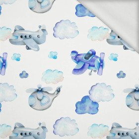 AIR TRAVEL (COLORFUL TRANSPORT) - looped knit fabric