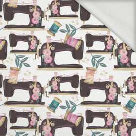 RETRO SEWING MACHINES pat. 2 - looped knit fabric