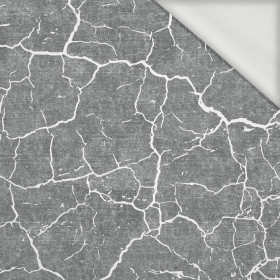 SCORCHED EARTH (white) / ACID WASH (grey) - looped knit fabric