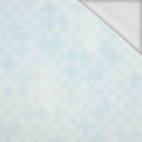 HOARFROST / circles (WINTER IN THE MOUNTAINS) - looped knit fabric