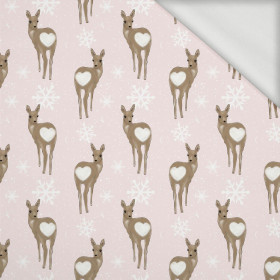 WINTER ROE DEER PAT. 2 (WINTER) - looped knit fabric