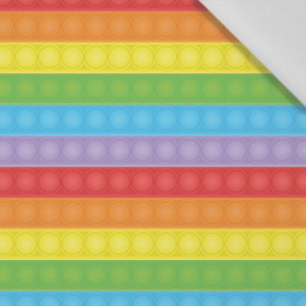 BUBBLED / colorful - Cotton woven fabric