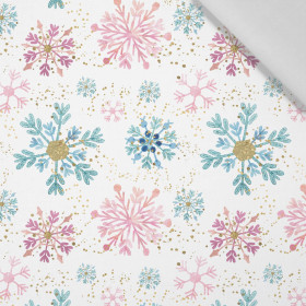 SNOWFLAKES MIX  - Cotton woven fabric