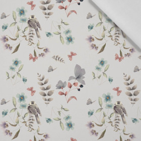 BIRDS AND BUTTERFLIES (INTO THE WOODS) - Cotton woven fabric