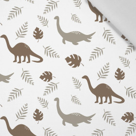 BROWN DINOSAURS PAT. 3 - Cotton woven fabric