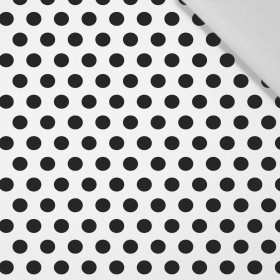 BIG DOTS / white - Cotton woven fabric