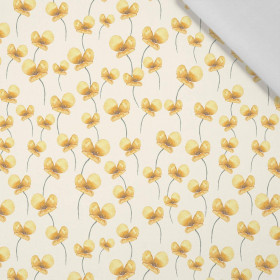 Buttercup / white - Cotton woven fabric