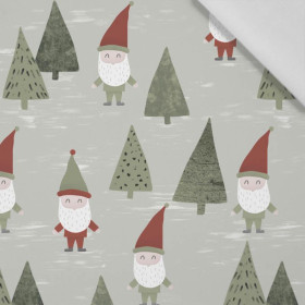 DWARFS IN THE FOREST (FOREST DWARFS) /LIGHT KHAKI - Cotton woven fabric