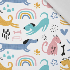 PAINTED DOGS - Cotton woven fabric